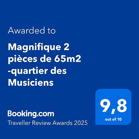 Апартаменты Magnifique 2 Pieces De 65M2 -Quartier Des Musiciens Ницца Экстерьер фото